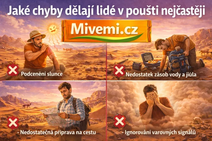Jaké chyby dělají lidi v poušti