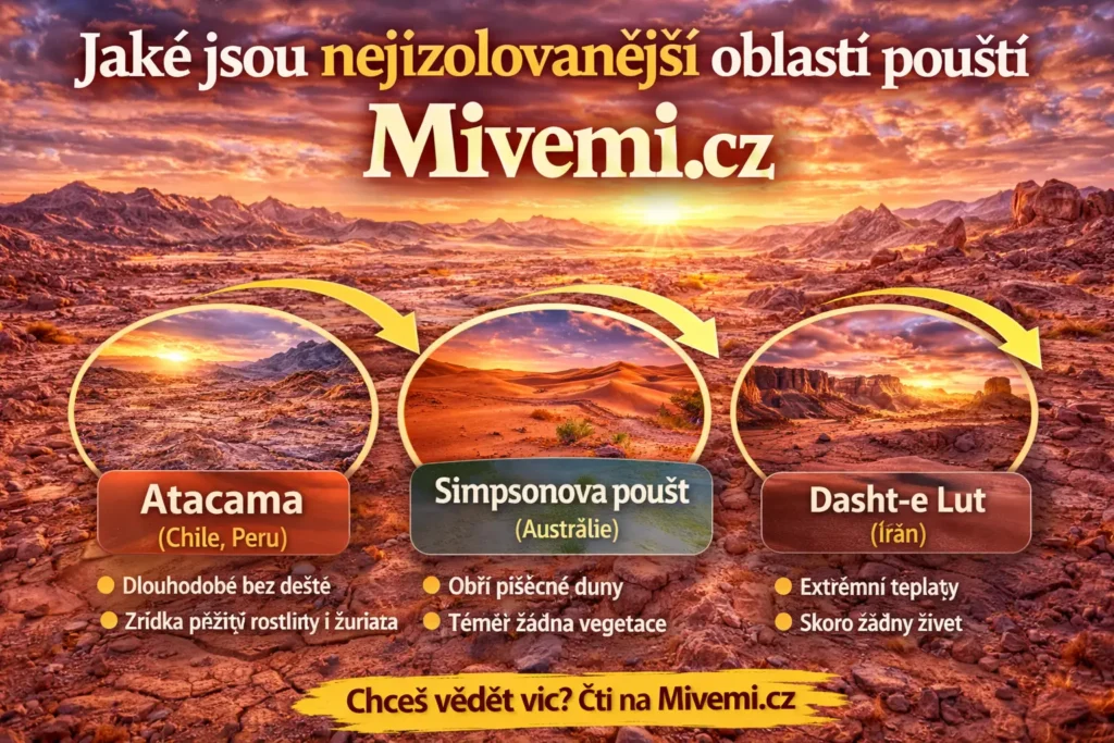 Jaké jsou nejizolovanější oblasti v poušti