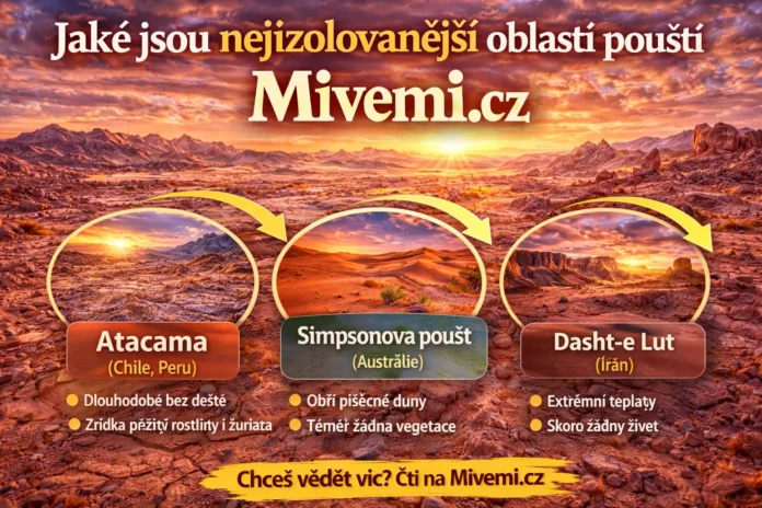 Jaké jsou nejizolovanější oblasti v poušti