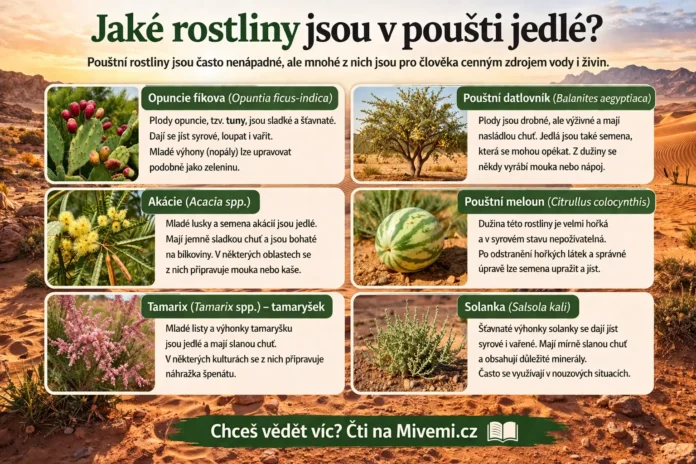 Jaké rostliny v poušti jsou jedlé
