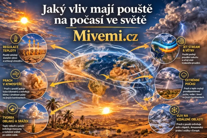 Jaký vliv mají pouště na počasí ve světě