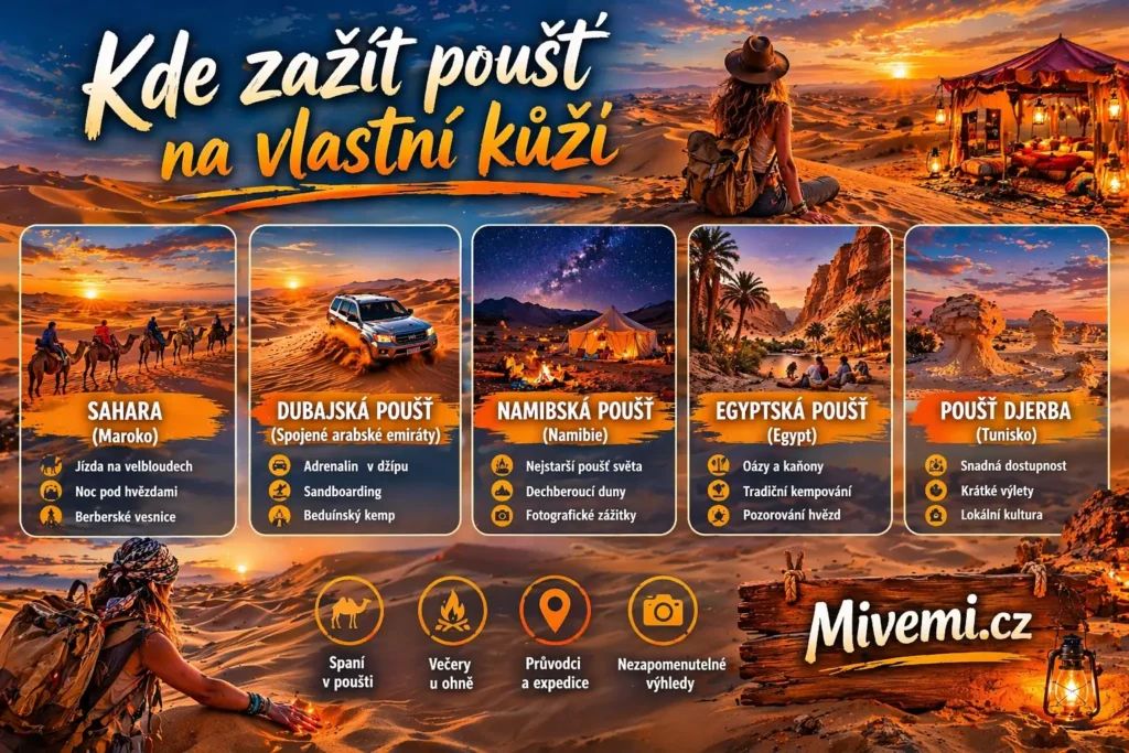 Kde zažít poušť na vlastní kůži