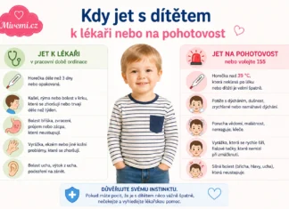 Kdy jet s dítětem k lékaři nebo pohotovost