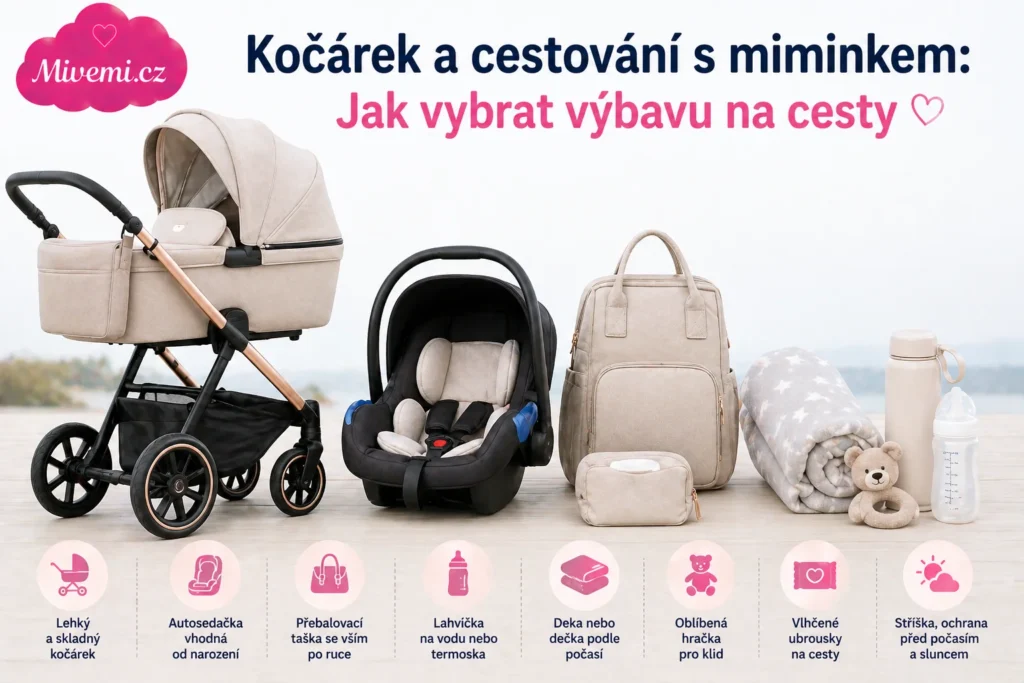 Kočárek a cestování s miminkem