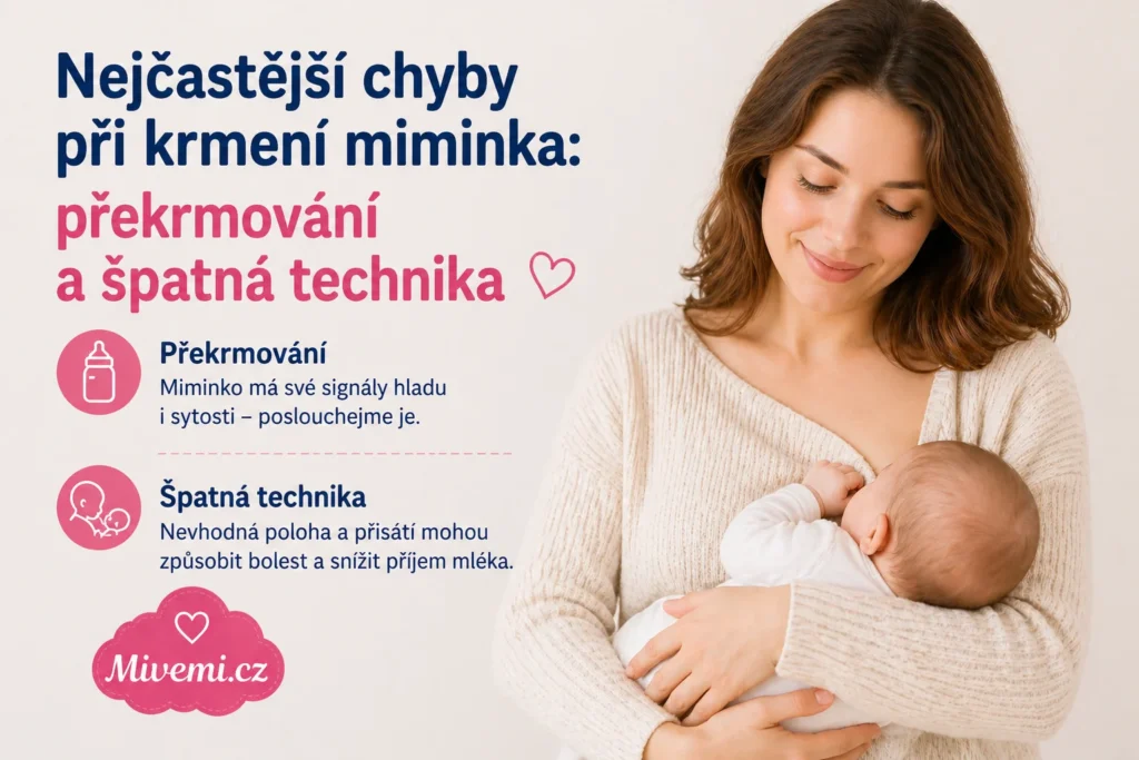 Nejčastější chyby při krmení miminek