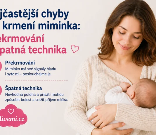 Nejčastější chyby při krmení miminek