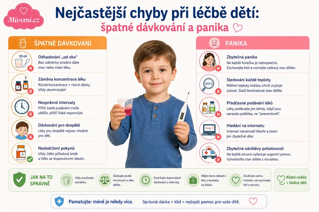 Nejčastější chyby při léčbě dětí