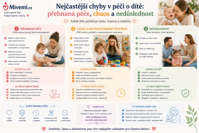 Nejčastější chyby v péči o dítě