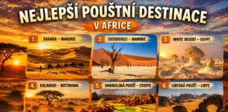 Nejlepší pouštní destinace v Africe