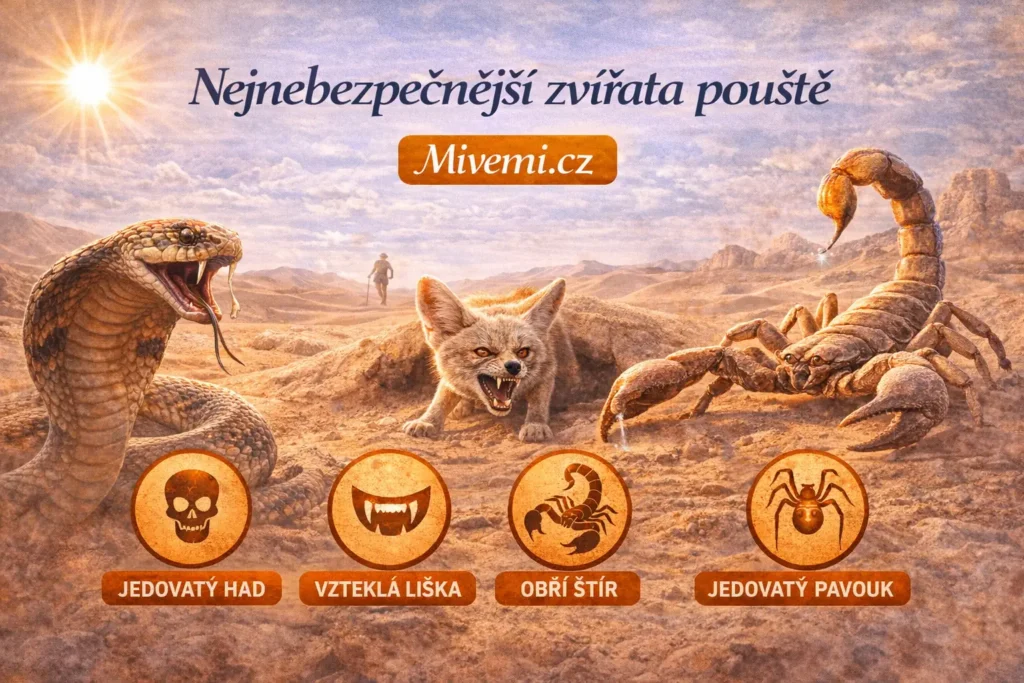 Nejnebezpečnější zvířata v poušti