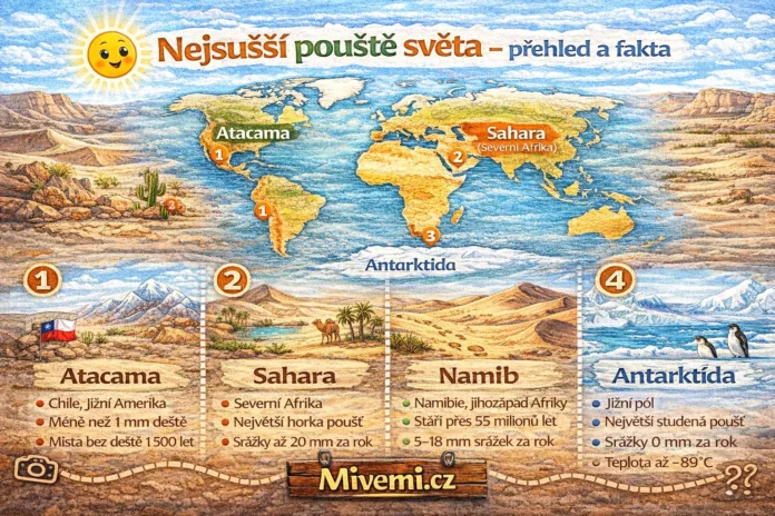 Nejsušší pouště světa