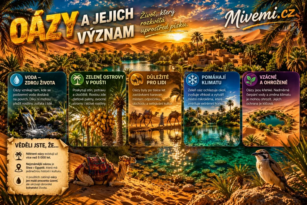 Oázy a život v pouštích