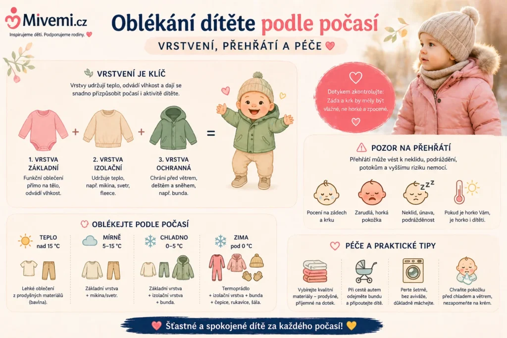 Oblékání dítěte podle počasí