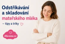 Odstříkávání a skladování mateřského mléka