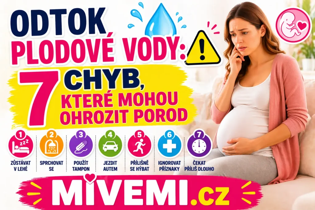 Odtok plodové vody a chyby co ovlivní porod