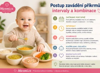 Postup zavádění příkrmů u miminek