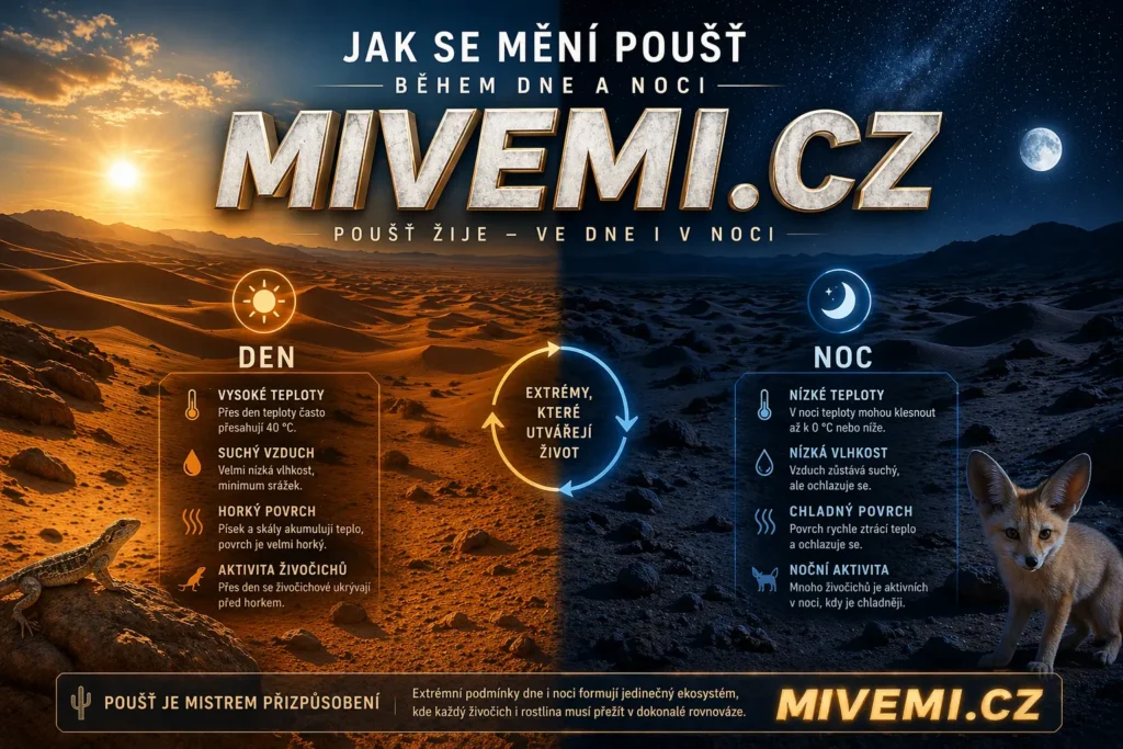 Život v pouštích ve dne i v noci