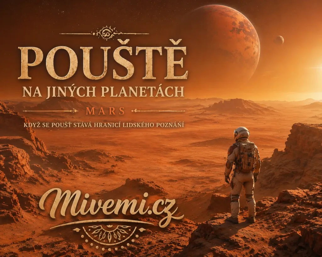Pouště na jiných planetách jako Mars