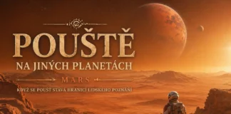 Pouště na jiných planetách jako Mars