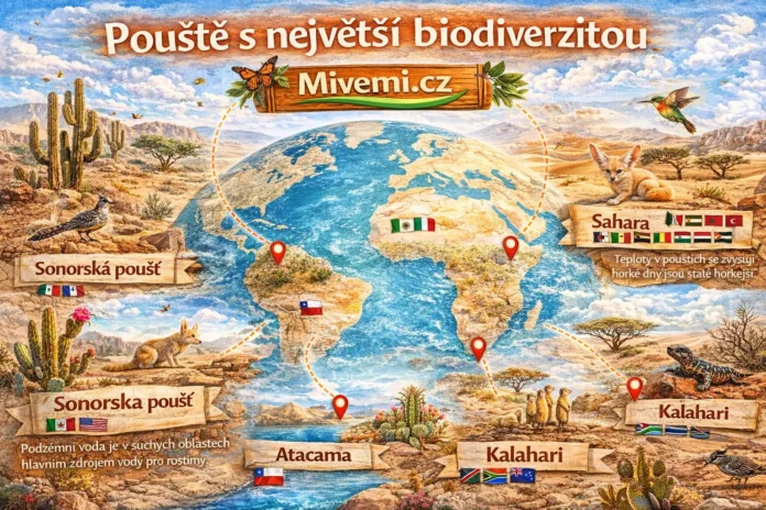 Pouště s největší biodiverzitou