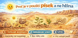Proč je v poušti písek a ne hlína