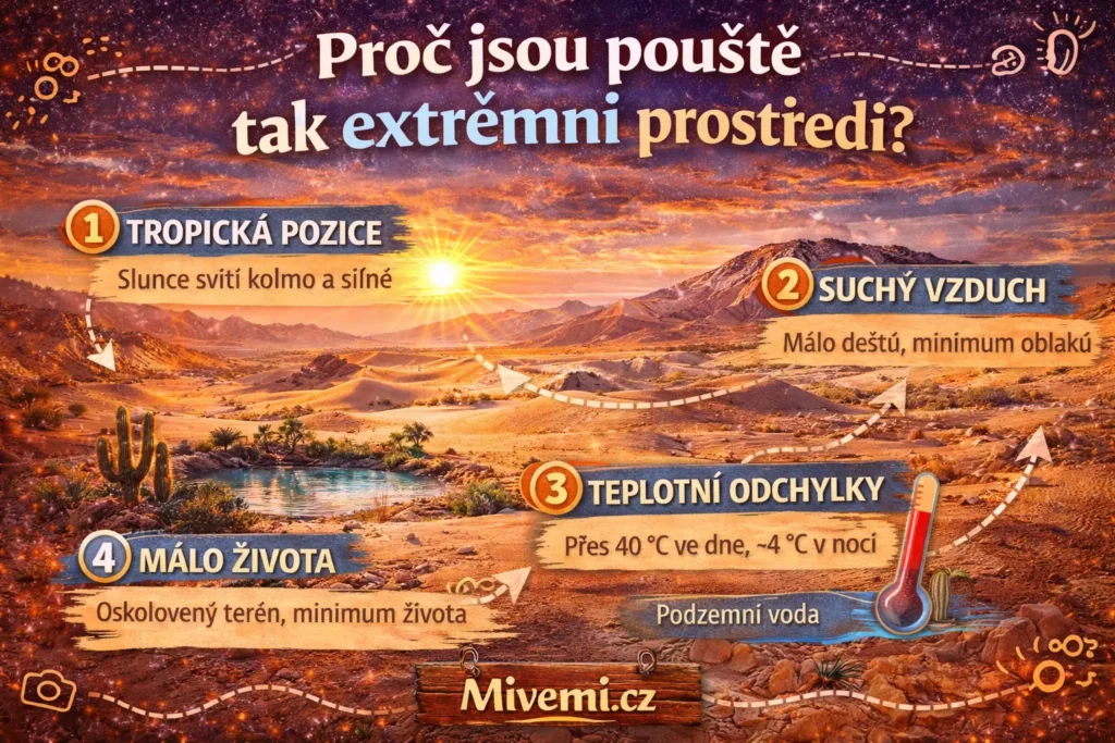 Proč jsou pouště tak extrémní počasí a prostředí