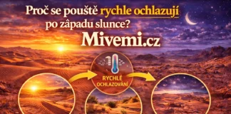 Proč se pouště ochlazují po západu slunce