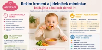 Režim krmení a jídelníček miminka