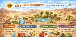 Seznam co si vzít do pouště