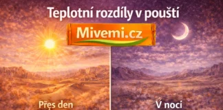 Teplotní rozdíly v pouštích