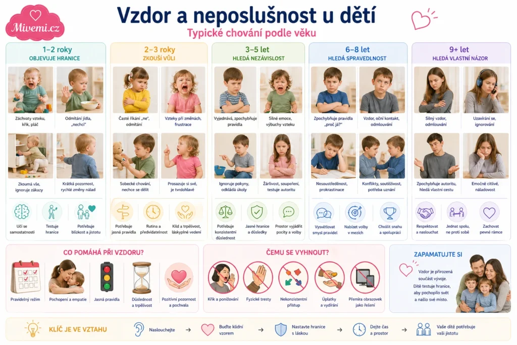 Vzdor a neposlušnost u dětí